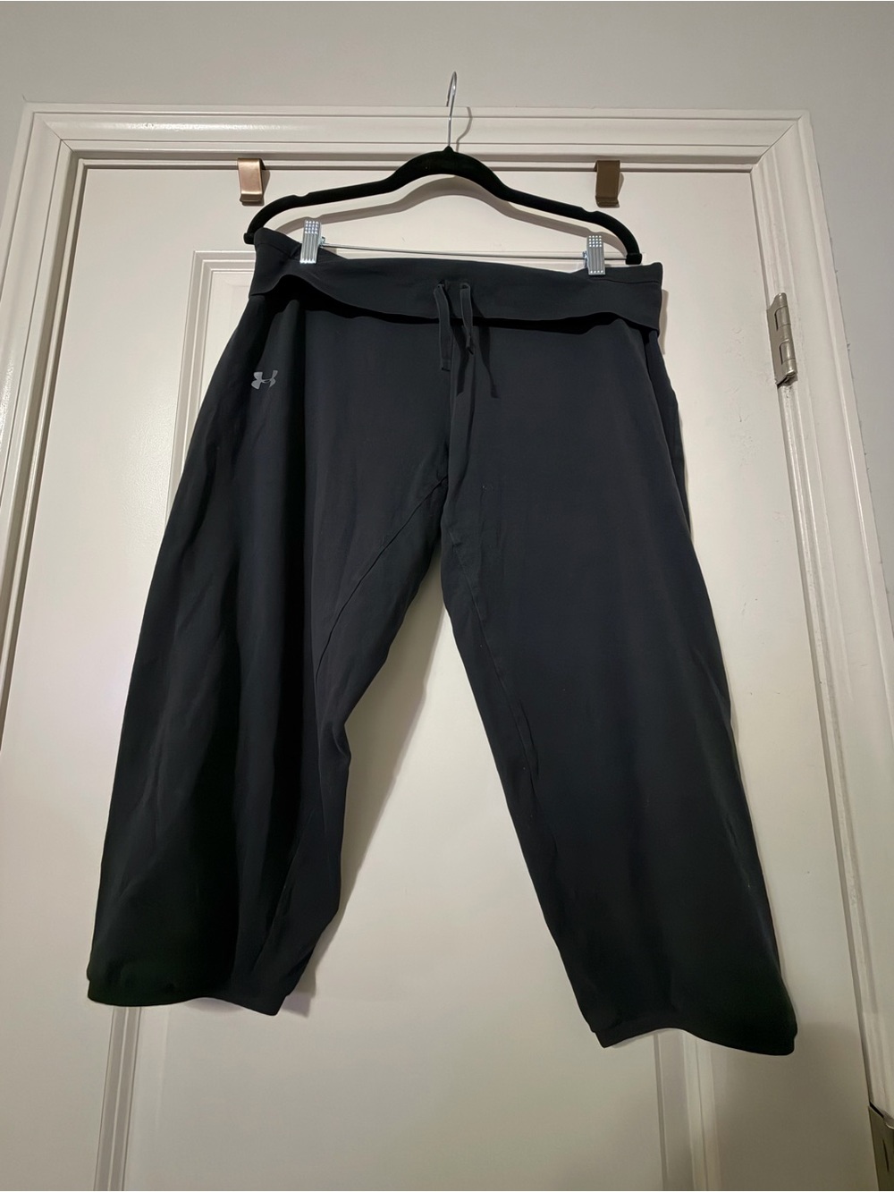 Under Armour Black Women's Track Joggers with Drawstring Waist